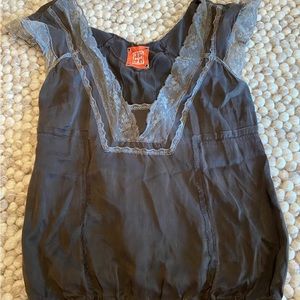 Free People silk shirt